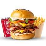 Delicious Special Beef Burger Meal 