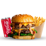 Double Cheese Burger Meal 