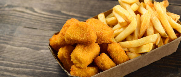 Chicken Nuggets With Fries 